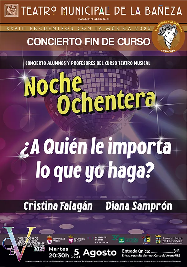 TMLB encuentros noche ochentera tcktTeatro Municipal La Bañeza