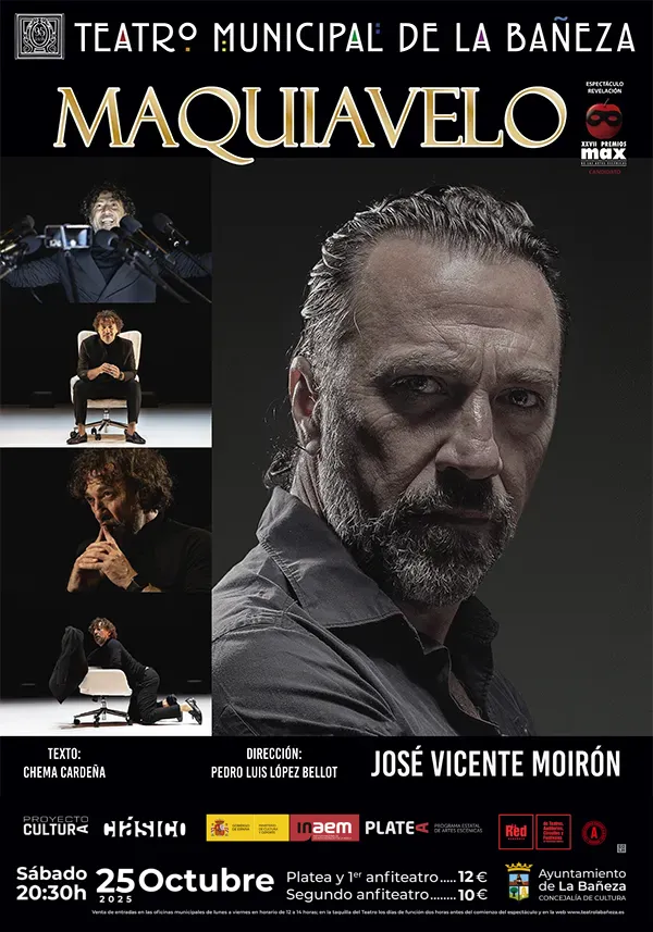 Programación 33Teatroa Municipal La Bañeza TMLB maquiavelo tckt 1Teatro Municipal La Bañeza