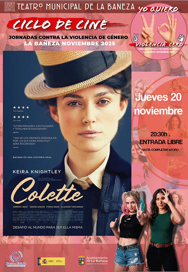 Programación 24Teatroa Municipal La Bañeza ciclocine 2025 colette tcktTeatro Municipal La Bañeza