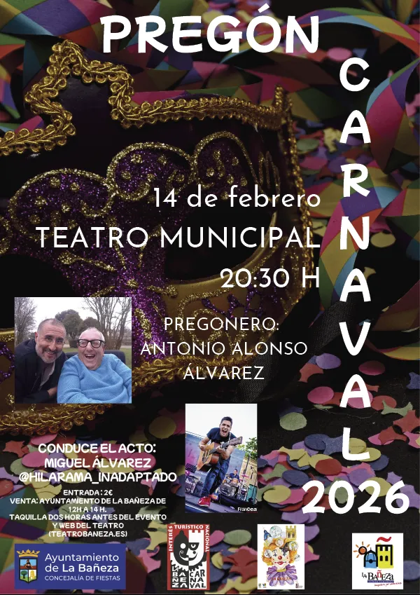 TMLB pregon carnaval26Teatro Municipal La Bañeza