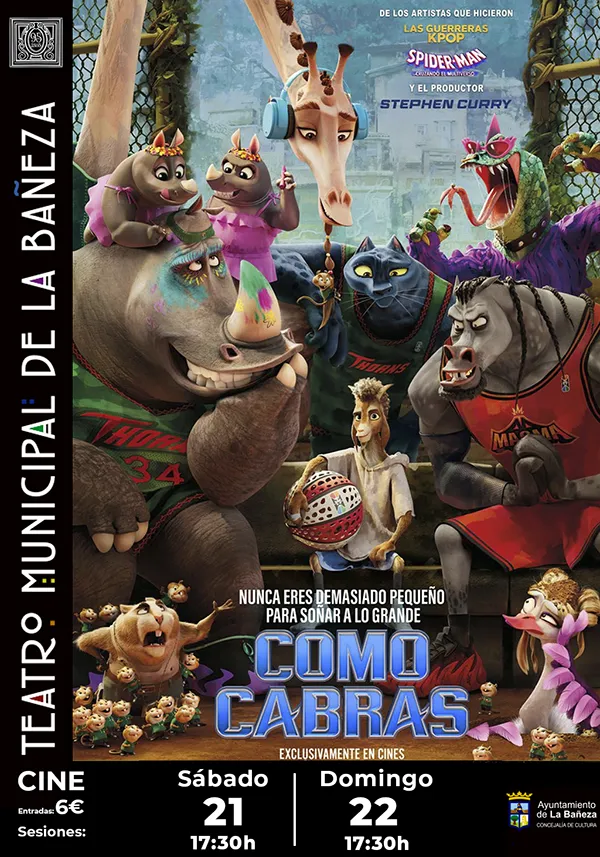 tmlb cine comocabras tcktTeatro Municipal La Bañeza