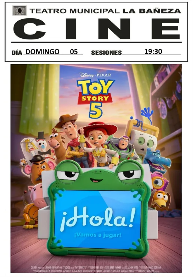 HORARIO TOY STORY 5 copia 1Teatro Municipal La Bañeza