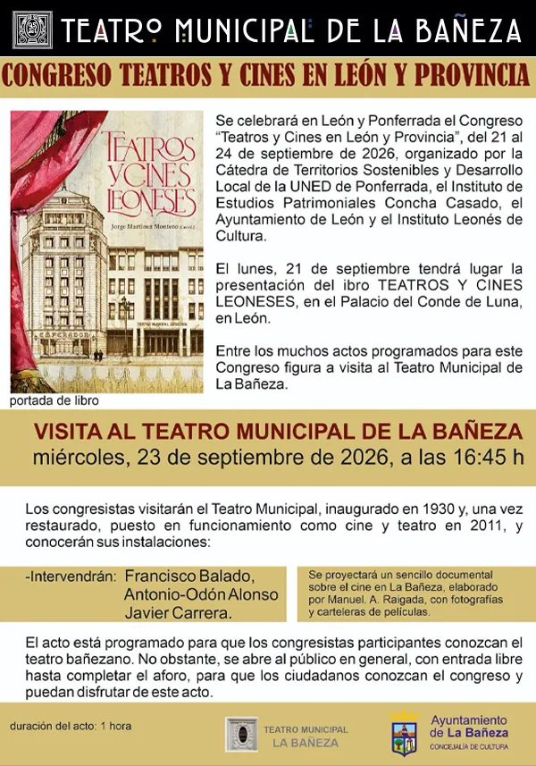 TMLB congreso teatrosTeatro Municipal La Bañeza